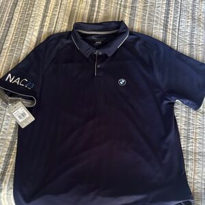 BMW Dark Blue Polo Shirt with Logo